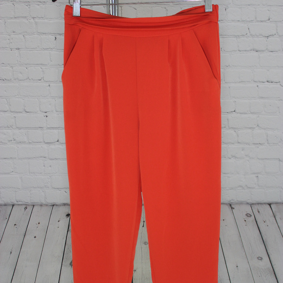 Lush Pants - Hot Orange Dress Pant